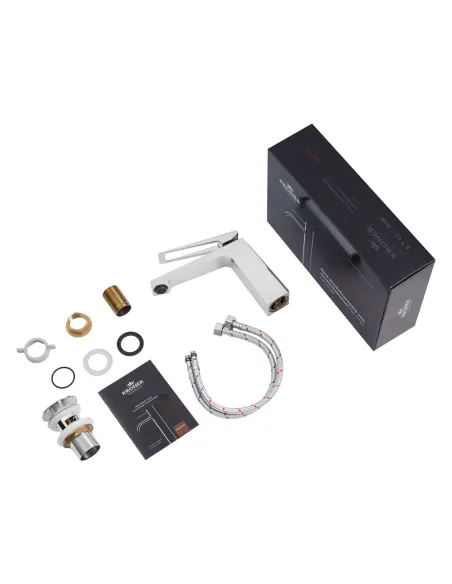 Змішувач для умивальника Kroner KRP Ersel - C0110BV з донним клапаном