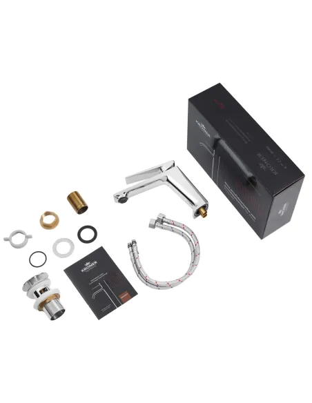 Смеситель для умывальника Kroner KRP Ersel - C0111BV с донным клапаном Смеситель для умывальника Kroner KRP Ersel - C0111BV с донным клапаном