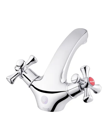 Смеситель для раковины Kroner KRM Rhein - C010, двухвентильный Смеситель для раковины Kroner KRM Rhein - C010, двухвентильный