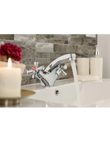 Змішувач для раковини Kroner KRM Rhein - C010, двовентильний