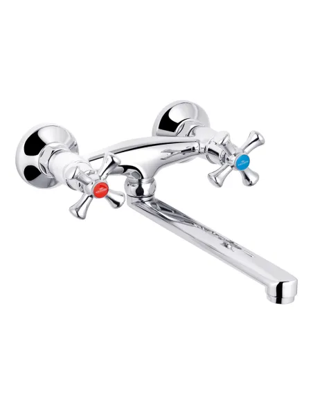 Змішувач для кухні настінний Kroner KRM Rhein - C040 двовентильний