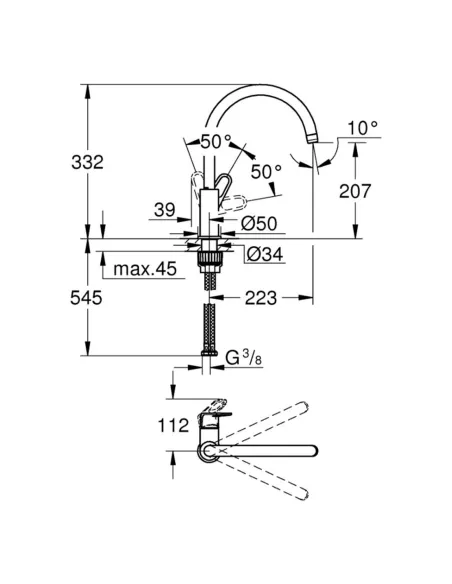 Змішувач для кухні Grohe Start Flow 31555001