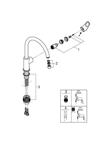 Смеситель для кухни Grohe Start Flow 31555001