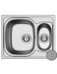 Мийка кухонна металева прямокутна Romzha Fifika 1.5C Textură, 500х700х190 мм - 1