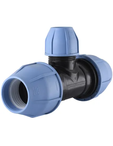 Трійник редукційний для поліетиленових труб VS Plast 3004, 63х40х63 мм