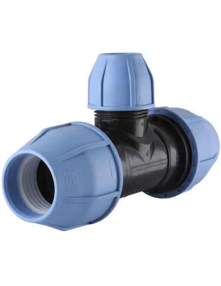 Трійник редукційний для поліетиленових труб VS Plast 3004, 63х40х63 мм