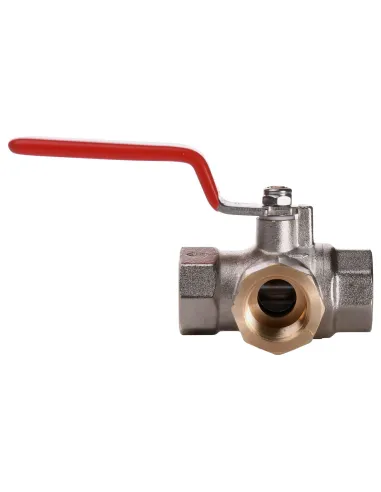 Кран шаровой трехходовый Solomon 1095 1/2 дюйма