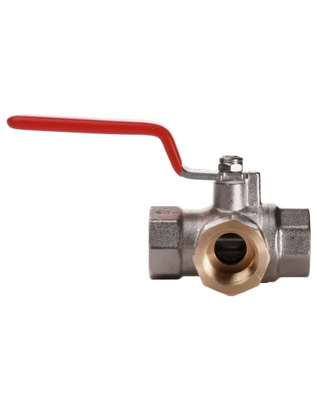 Кран шаровой трехходовый Solomon 1095 1/2 дюйма