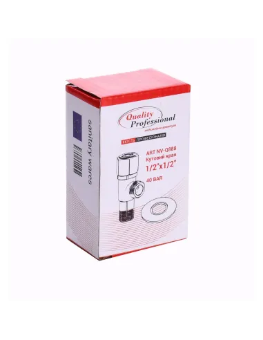 Приборный кран угловой Quality Professional NV-QP888 17332, 1/2 х 1/2 дюйма
