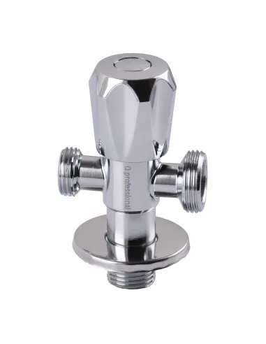 Приборный кран двойной Quality Professional NV-QP555 21971 1/2 х 1/2 х 3/4 дюйма