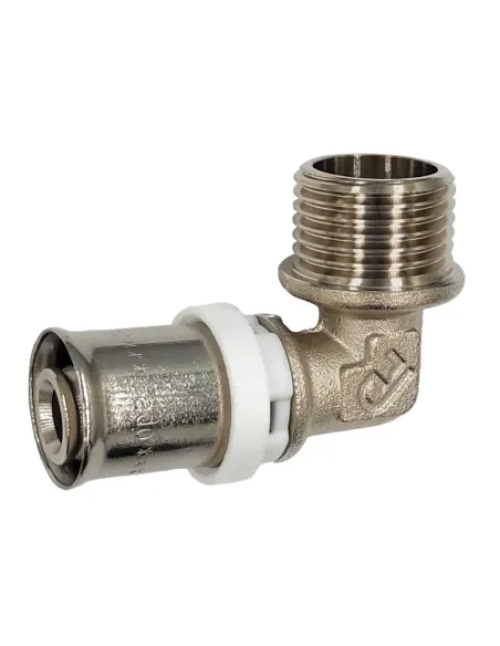 Уголок для металлопластиковых труб Fado Press 26х3/4 дюйма, наружная резьба