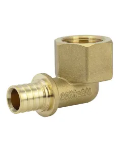 Уголок латунный Fado 16х3/4 дюйма, натяжной, внутренняя резьба