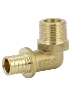 Уголок латунный Fado 20х3/4 дюйма, натяжной, наружная резьба