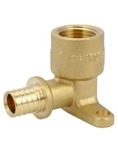 Уголок латунный Fado 20х1/2 дюйма, натяжной, внутренняя резьба, настенный