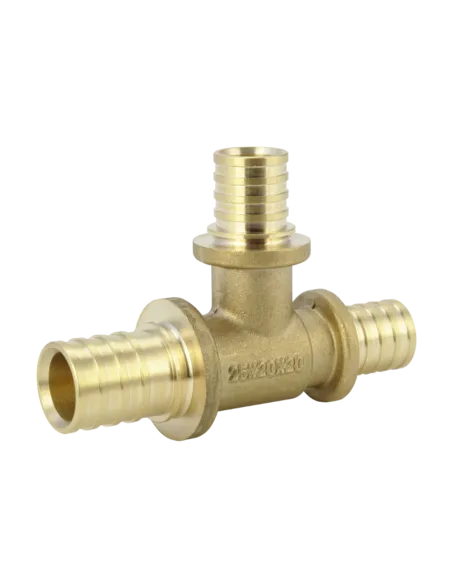 Тройник латунный Fado 20х20х16 мм, натяжной, редукционный