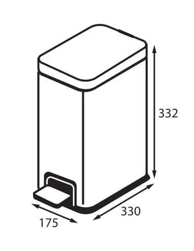 Відро для сміття Koer TC-010108-08 8 літрів