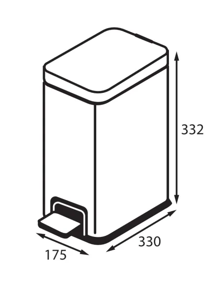 Ведро для мусора Koer TC-010108-08 8 литров
