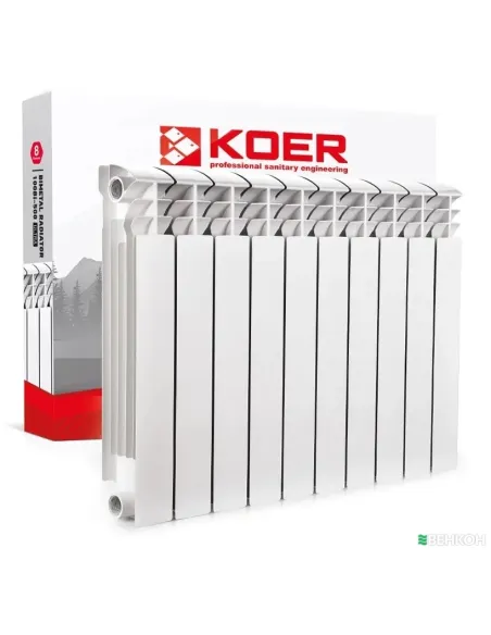 Радиатор биметаллический Koer 100 Bimetal-500 Ultra, 10 секций