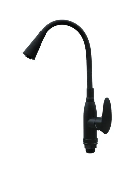 Змішувач для кухні Plamix Cezar-011-B Set Matte Black Refl.Black