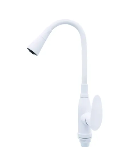 Змішувач для кухні Plamix Cezar-011-B Set Matte White Refl.White