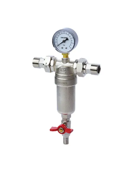 Самопромивний фільтр Koer KR.1250 - 1 дюйм з манометром