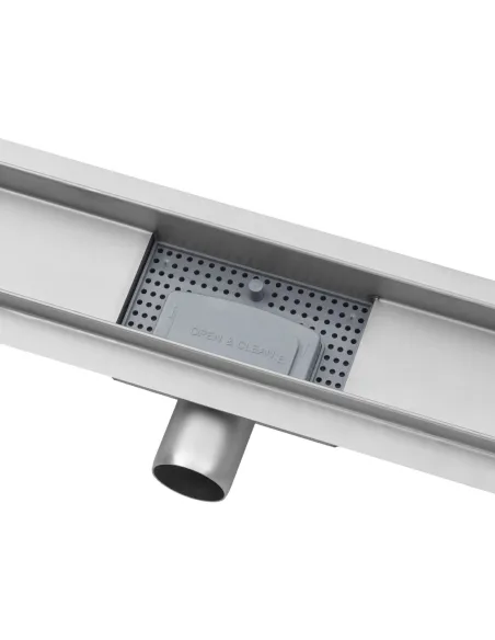 Душовий лінійний трап Kroner KRP Eifel M70 Muster, сухий затвор