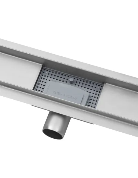 Душовий лінійний трап Kroner KRP Eifel W60 Welle, сухий затвор