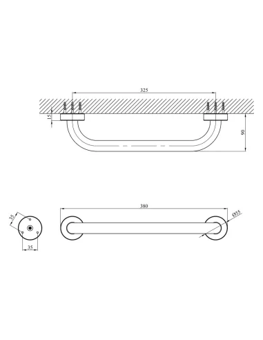 Поручень для ванни Kroner KRM Rizze - ACC3518