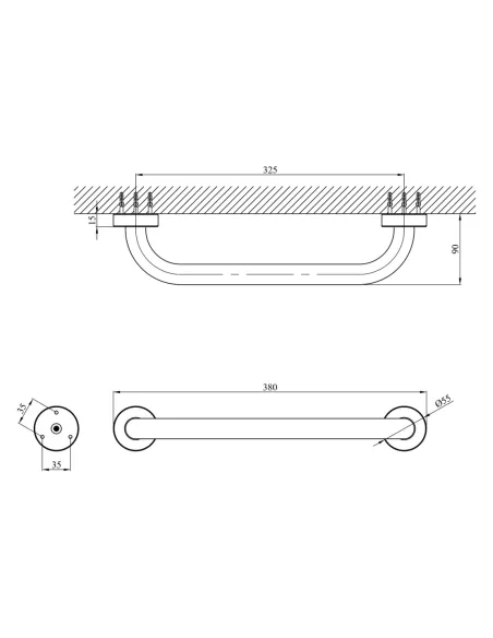 Поручень для ванни Kroner KRM Rizze - ACC3518