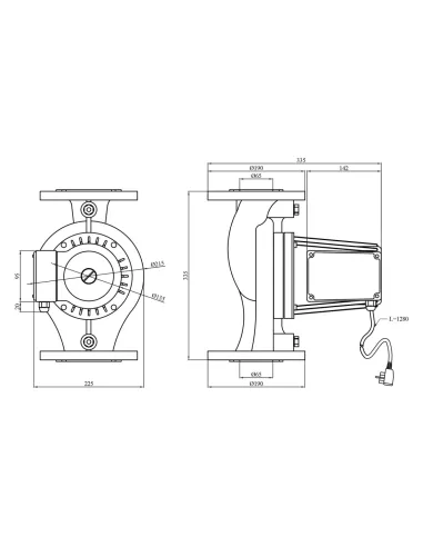 Циркуляційний насос Pumpman GRS65/11F фланцевий
