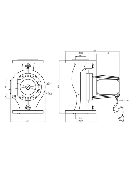 Циркуляционный насос Pumpman GRS65/11F фланцевый