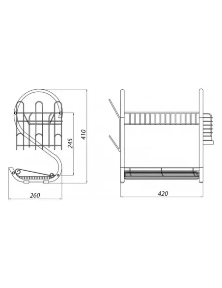 Сушилка для посуды Kroner KRM Rizze - ACC3208