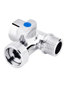 Приборный кран тройной Kroner KRP Eckventil C103, 1/2 х 3/4 х 1/2 дюйма