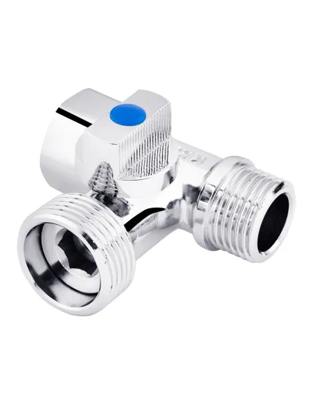 Приладовий кран потрійний Kroner KRP Eckventil C103, 1/2 х 3/4 х 1/2 дюйма