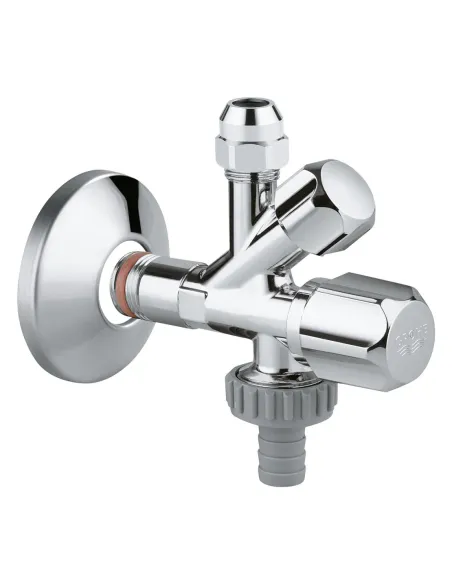Приборный кран тройной Grohe 22036000, 1/2 х 3/8 х 3/4 дюйма