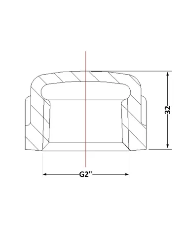 Чугунная заглушка 2 дюйма ВР