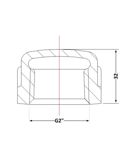 Чугунная заглушка 2 дюйма ВР