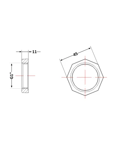 Чугунная контргайка 1 дюйм