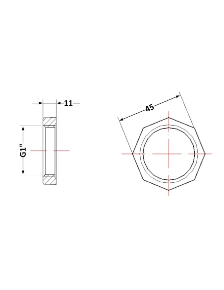 Чугунная контргайка 1 дюйм
