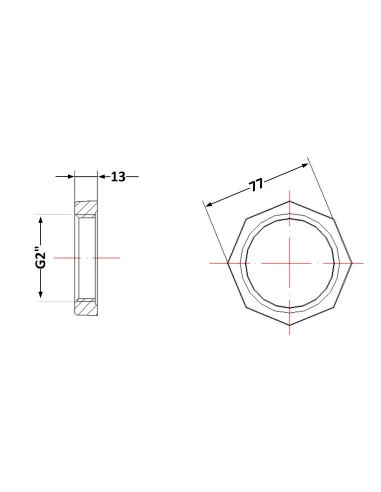 Чугунная контргайка 2 дюйма