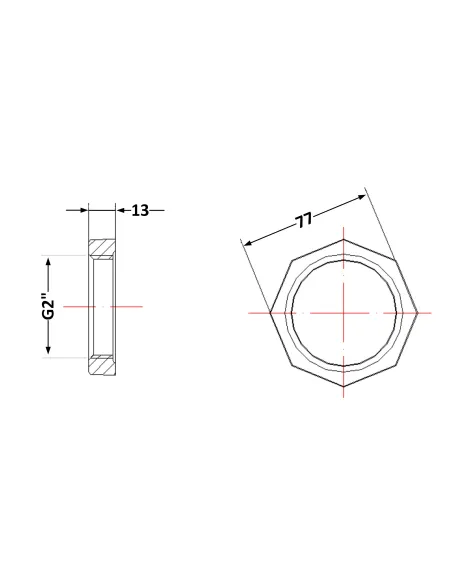 Чугунная контргайка 2 дюйма