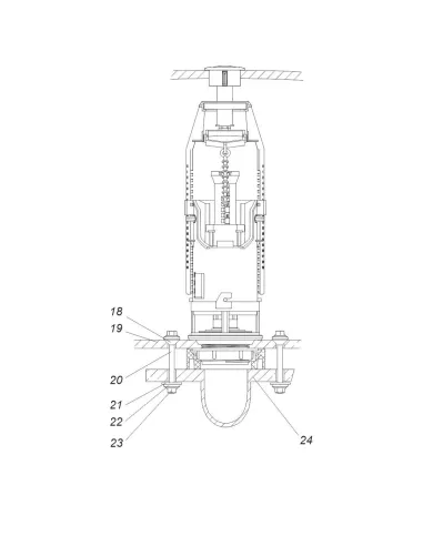 Запорная арматура на унитаз SoloPlast АБк-12 однокнопочный
