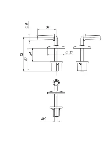 Крепление к сиденью унитаза SoloPlast СУ-8М 10.ЗП