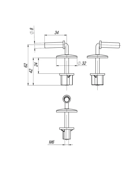 Крепление к сиденью унитаза SoloPlast СУ-8М 10.ЗП
