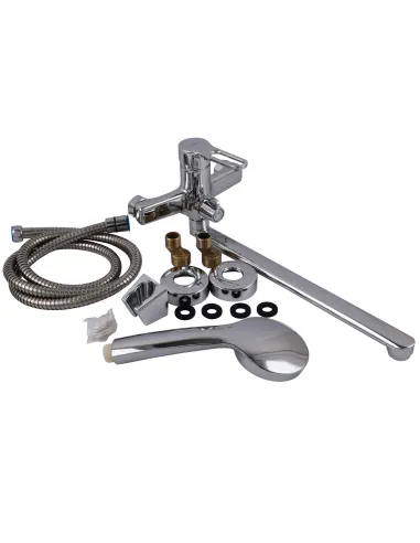 Смеситель для ванны Globus Lux Dolly GLD-0208 с душевым набором, хром