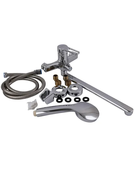 Смеситель для ванны Globus Lux Dolly GLD-0208 с душевым набором, хром