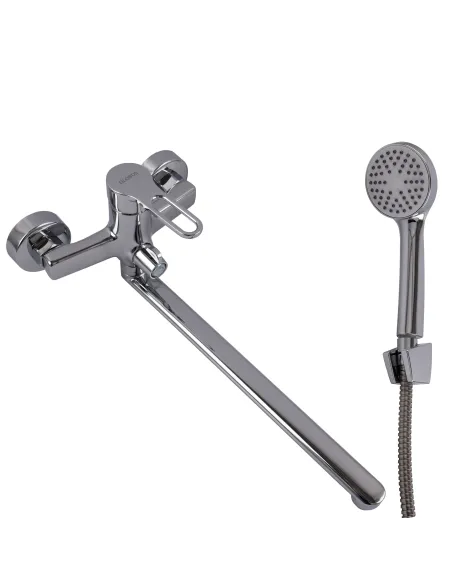 Смеситель для ванны Globus Lux Dolly GLD-0208 с душевым набором, хром