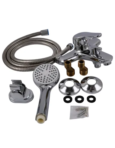 Смеситель для ванны Globus Lux Solly GLSO-0102NE с душевым набором, хром