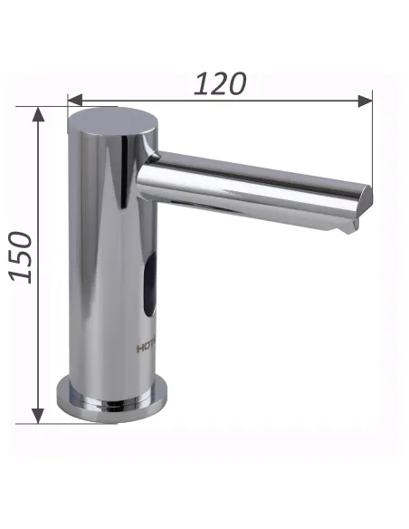 Дозатор жидкого мыла Hotec 13.515-DC/AC бесконтактный, с трансформатором