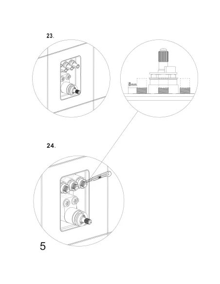 Душевая система Topaz Loft TLF 32117-L06-C-Termostat, скрытого монтажа